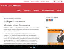 Tablet Screenshot of guidaconsumatore.com